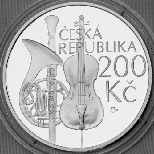 Pamětní stříbrná mince 200 Kč 2011 konzervatoř